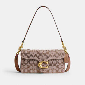 Coach Tabby Shoulder Bag 26 In Crystal Signature Jacquard